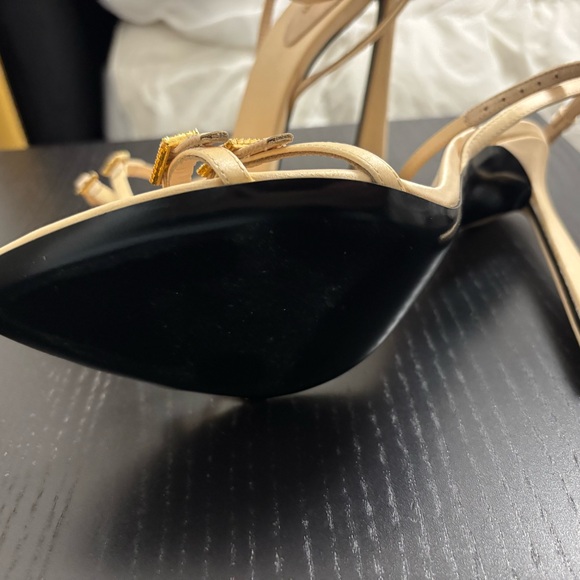 Saint Laurent Beige Strappy Heels - Picture 3 of 3